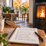 Préparation d’un poêle à pellets avant la reprise du chauffage en automne